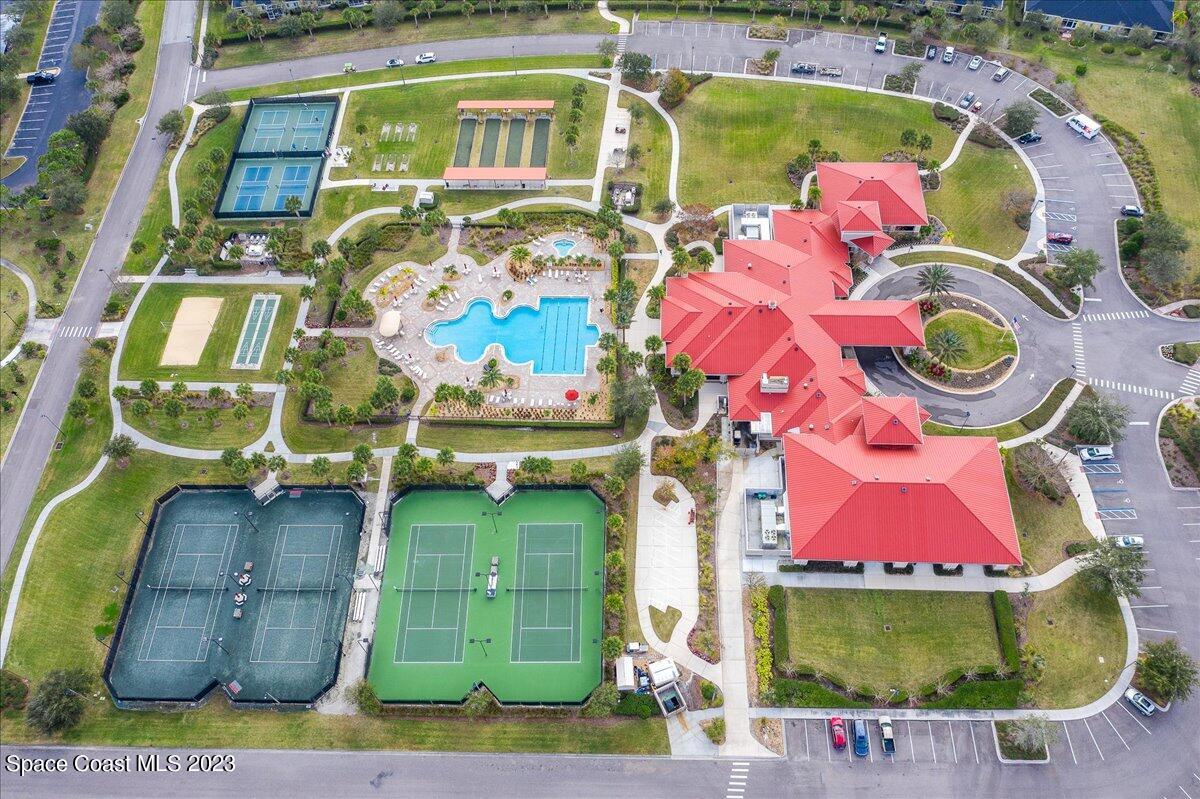 3680 Funston Circle Melbourne, FL 32940 - Photo 41 of 48 an aerial view of a house with a swimming pool