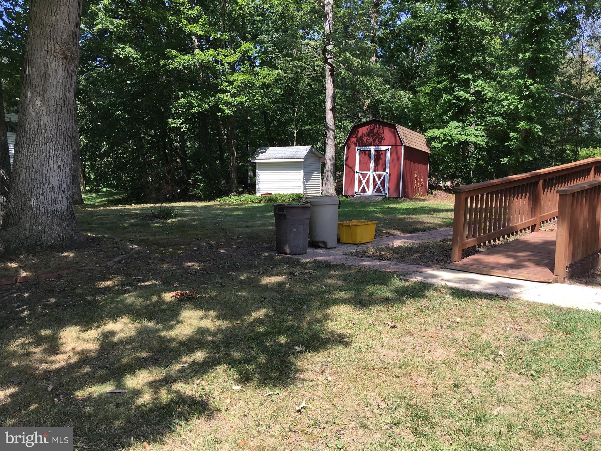 7020 Redmiles Road Laurel, MD 20707 - Photo 2 of 19 Flat Side Yard with Amish Storage Shed