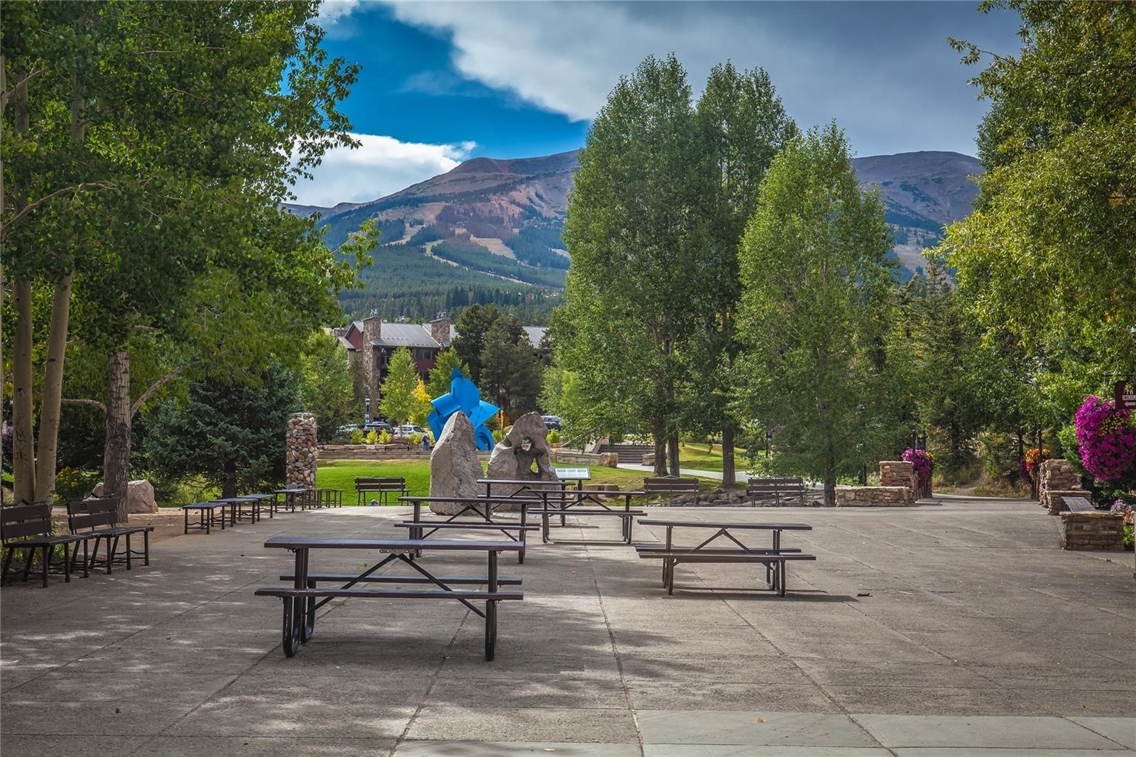 847 Airport Road, Unit 21 Breckenridge, CO 80424 - Photo 30 of 35 a park with bench and trees