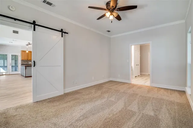 a view of an empty room