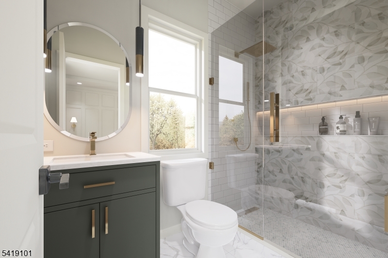 755 River Road Chatham, NJ 07928 - Photo 11 of 24 a bathroom with a sink toilet and shower