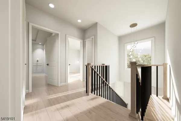 a view of entryway with livingroom