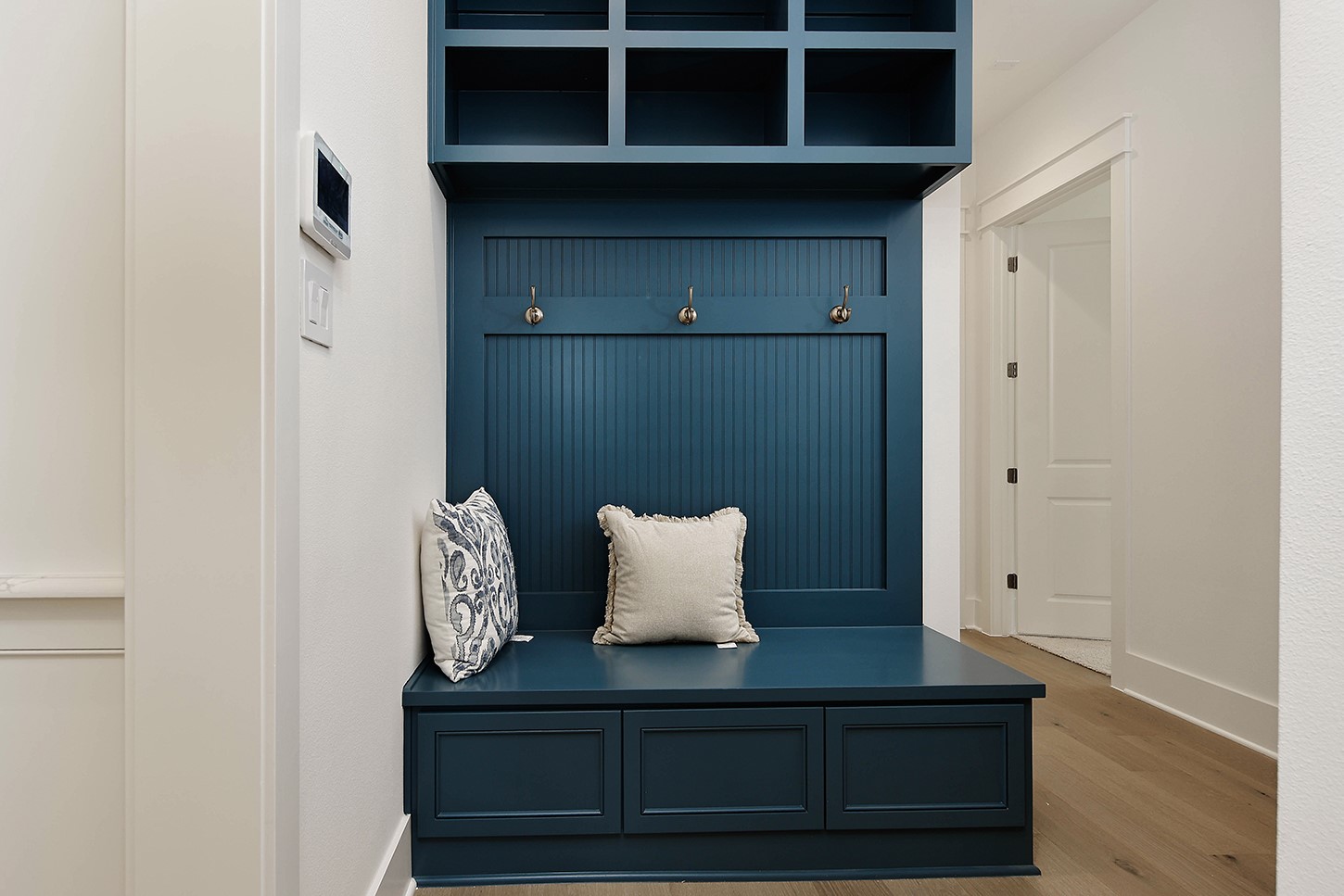 15728 Woodlife Road Willis, TX 77378 - Photo 25 of 36 Excellent pop of color adds interest on custom drop zone spot for shoes, gear, bags, backpacks, etc.