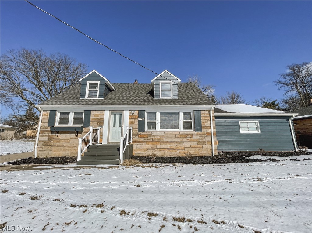 View of new england style home