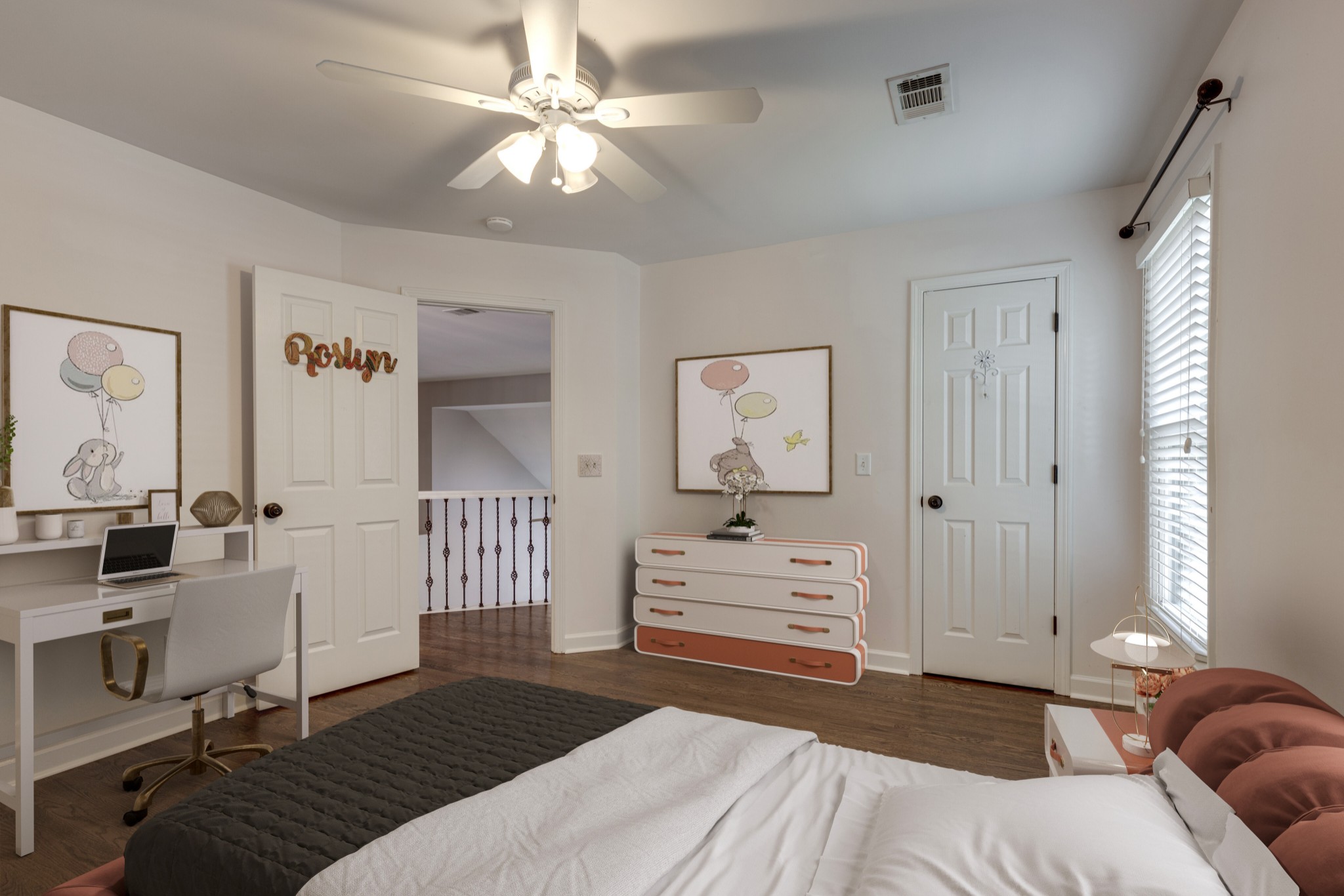 119 Richards Glen Drive Franklin, TN 37067 - Photo 33 of 41 a bedroom with a bed and a chandelier