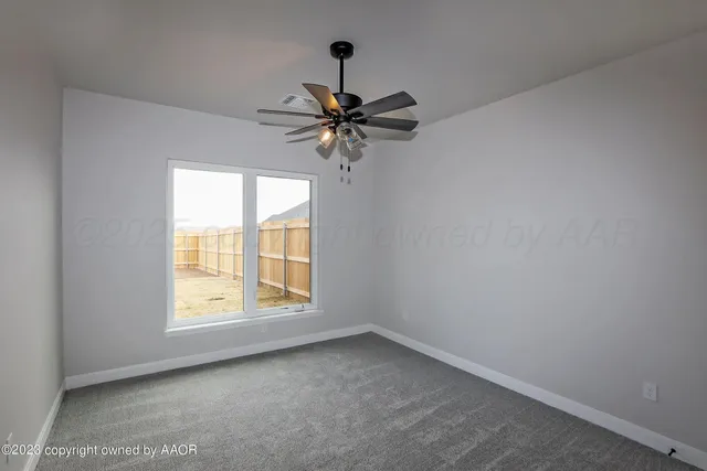 a window in an empty room