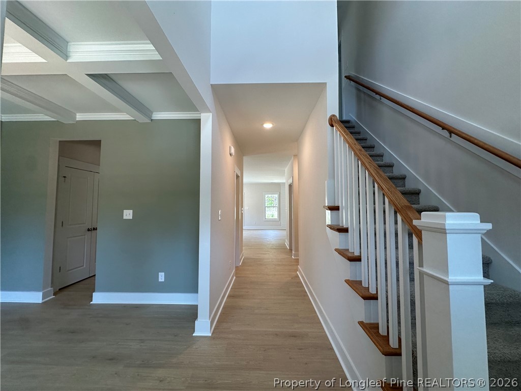 2908 Calloway Road Raeford, NC 28376 - Photo 2 of 25 a view of hallway with stairs