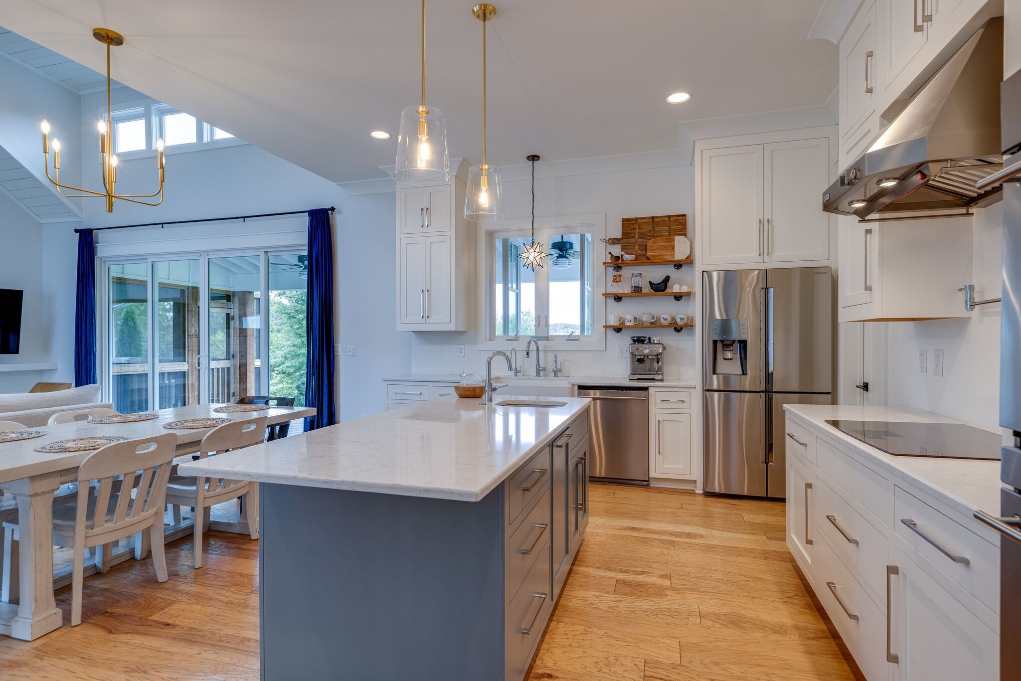 322 Springhouse Circle Franklin, TN 37067 - Photo 23 of 70 a kitchen with refrigerator a sink and chairs