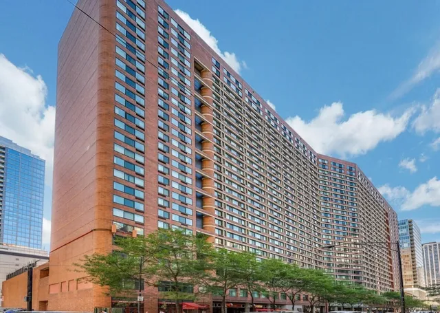 a front view of a building