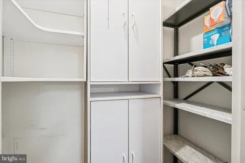 a close view of closet