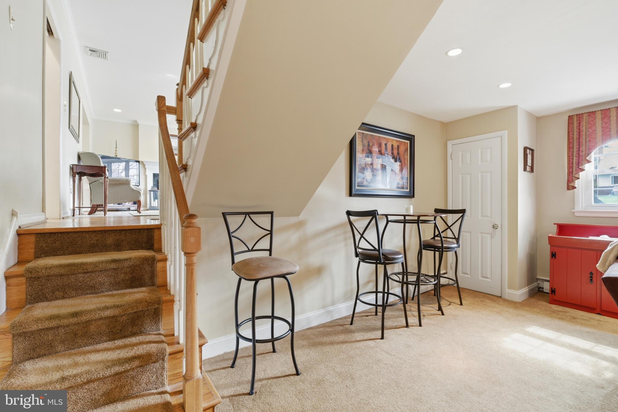 720 Evans Road Springfield, PA 19064 - Photo 22 of 38 a view of entryway and hall with dining room