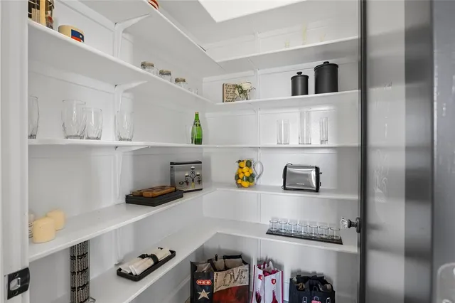 a room with storage and utility