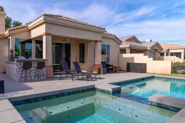 a view of a golf course