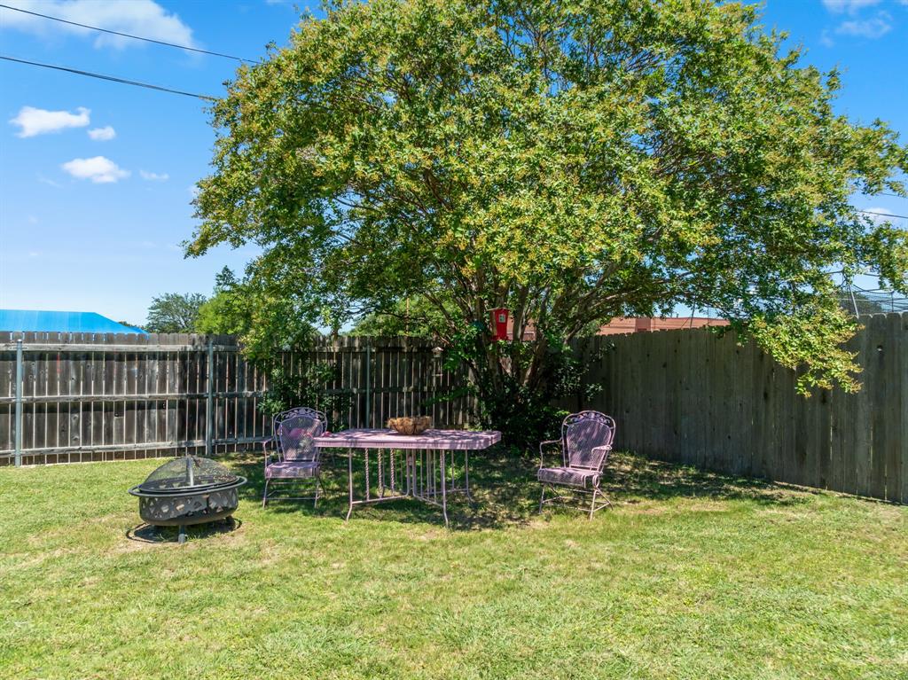 930 Vail Highlands Circle Hewitt, TX 76643 - Photo 26 of 33 a backyard of a house with fire pit and outdoor seating