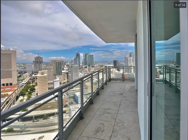 a view of city from balcony