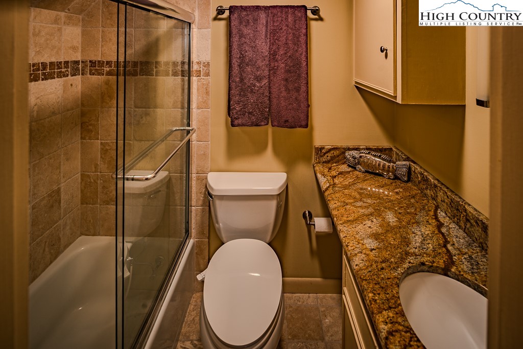 335 Cherry Drive Boone, NC 28607 - Photo 16 of 32 a bathroom with a toilet and a shower