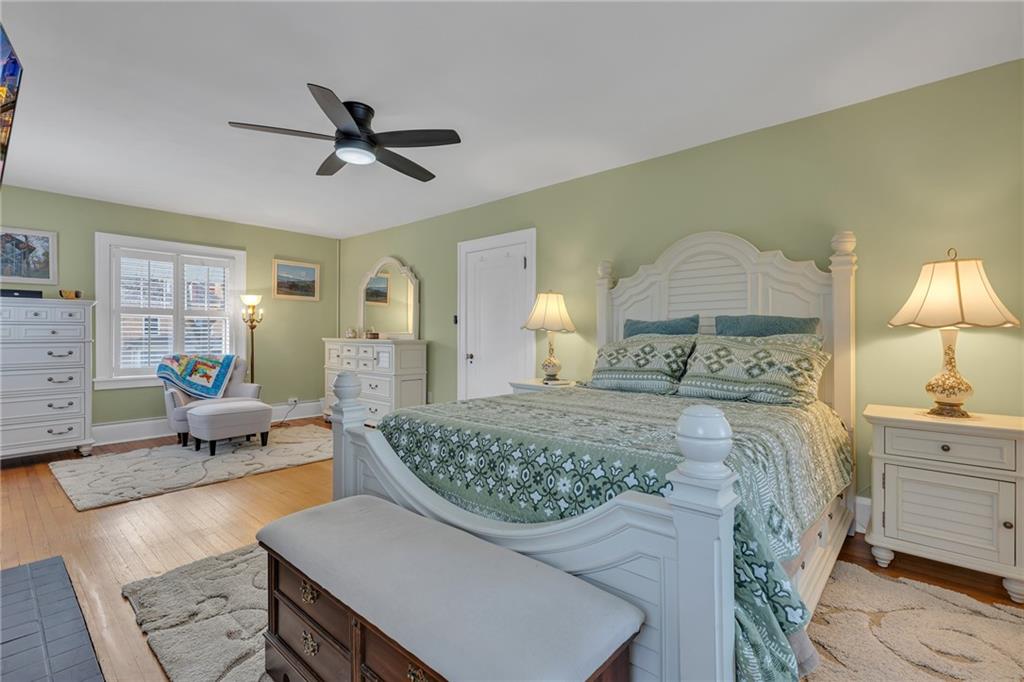 340 4th Street Beaver, PA 15009 - Photo 19 of 42 a bedroom with a bed and wooden floor