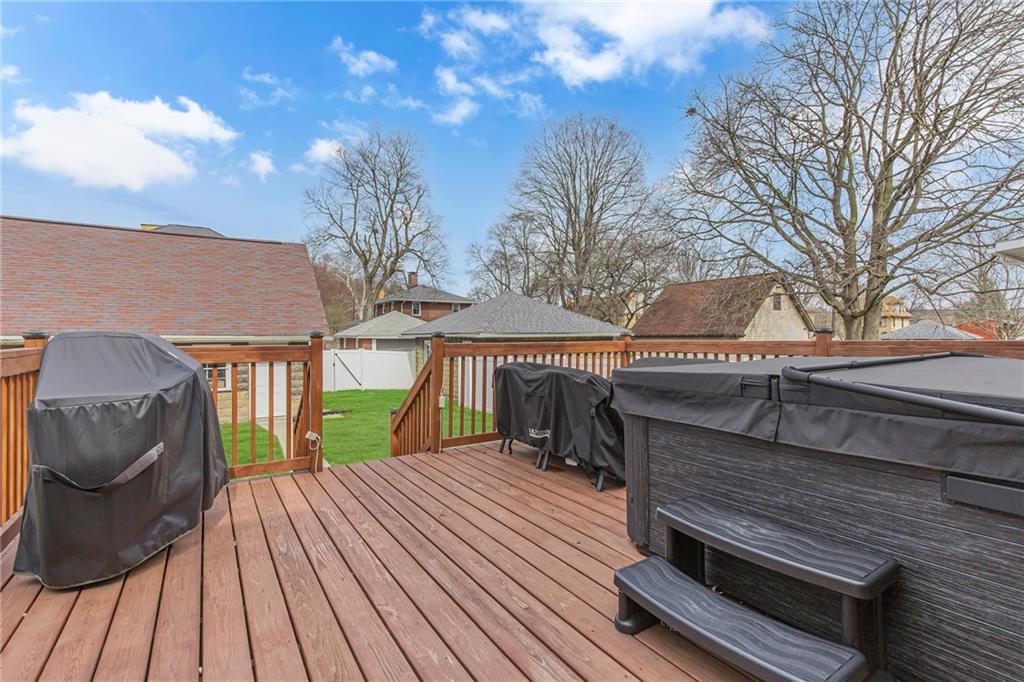 340 4th Street Beaver, PA 15009 - Photo 32 of 42 a view of a roof deck with wooden floor and fence