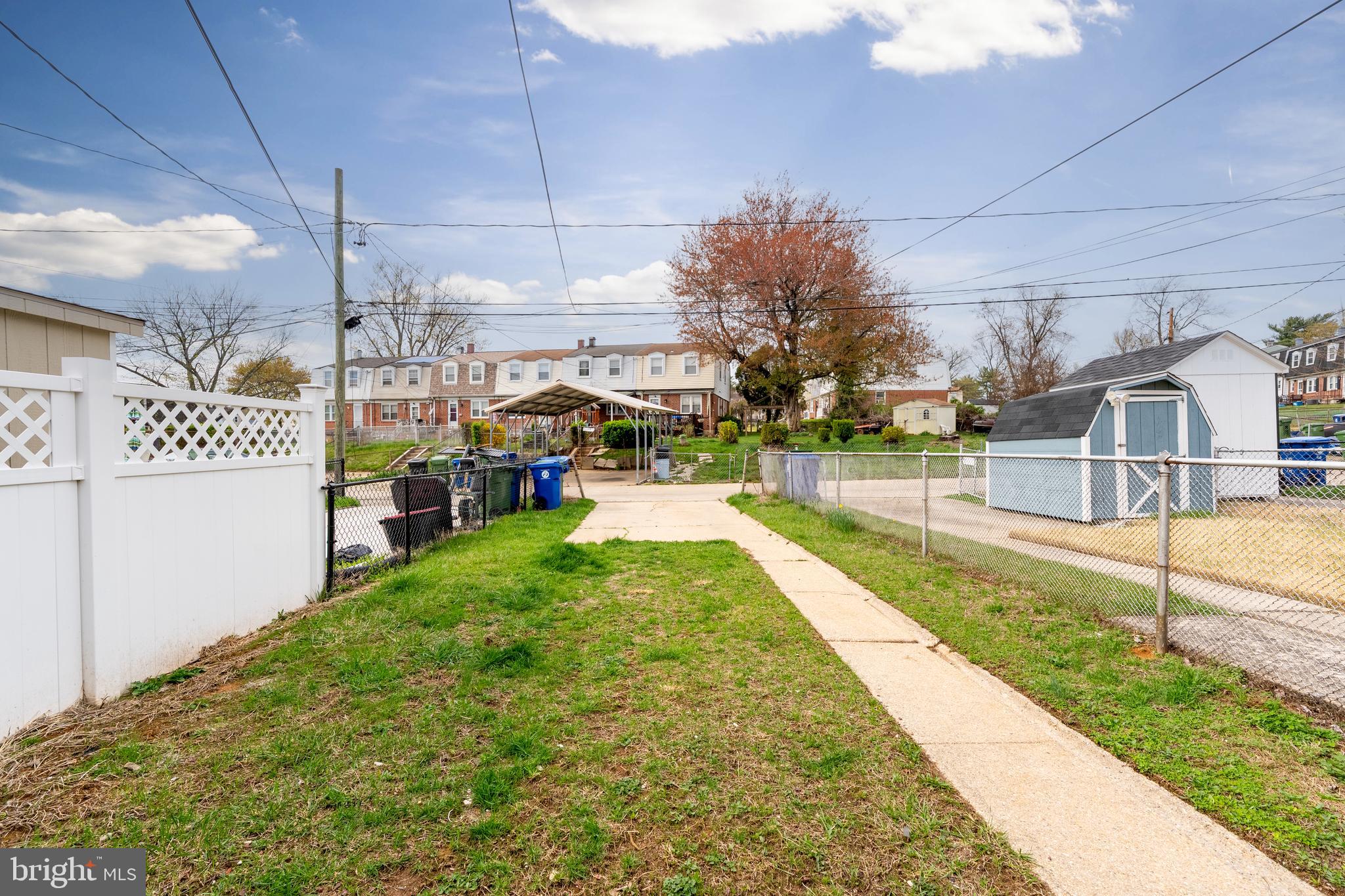 5910 Laclede Road Baltimore, MD 21206 - Photo 33 of 38 Backyard with parking pad