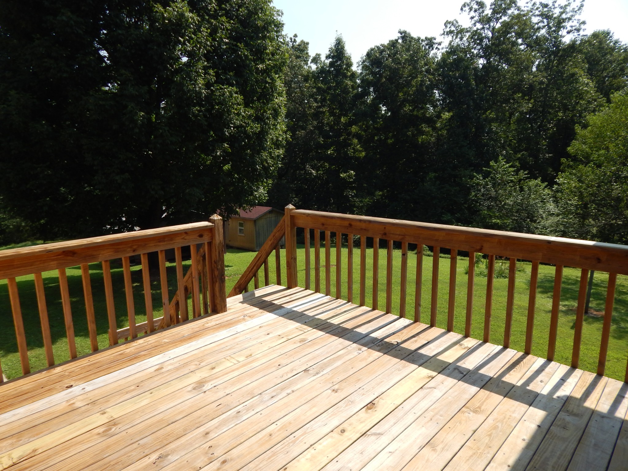 3753 Chisholm Road Iron City, TN 38463 - Photo 9 of 50 a view of wooden deck