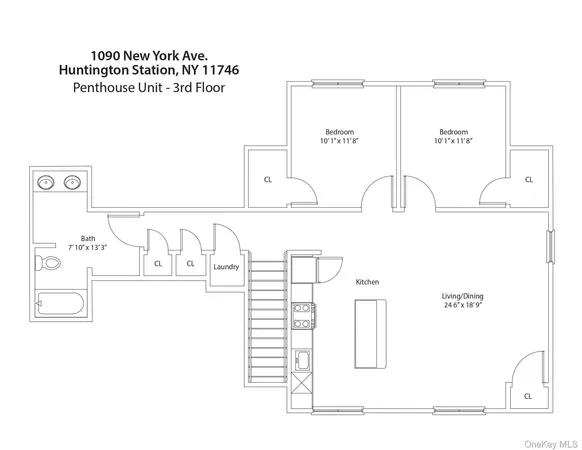 $3,975 | 1090 New York Avenue, Unit PH, Huntington Station, NY 11746