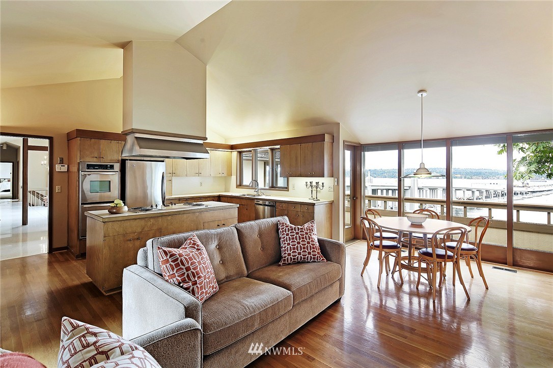 3223 Evergreen Point Road Medina, WA 98039 - Photo 13 of 25 a living room with furniture and a large window