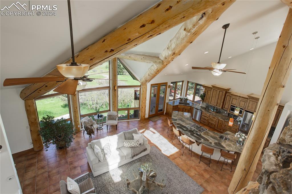 8585 Snowslide Trail Rye, CO 81069 - Photo 12 of 41 Upper view of living room