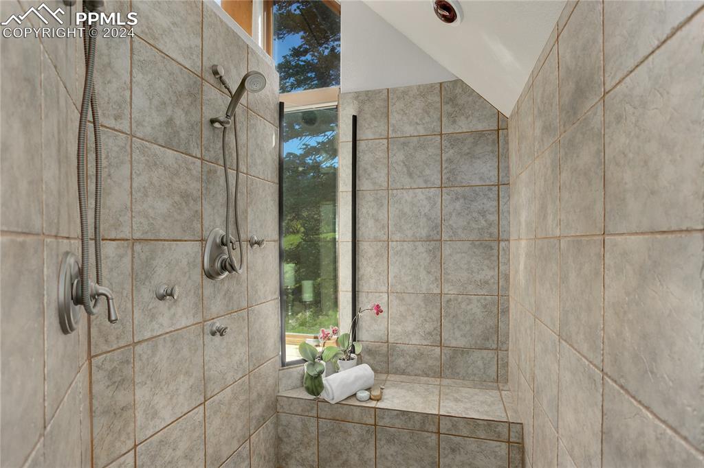 8585 Snowslide Trail Rye, CO 81069 - Photo 26 of 41 Primary suite walk-in shower