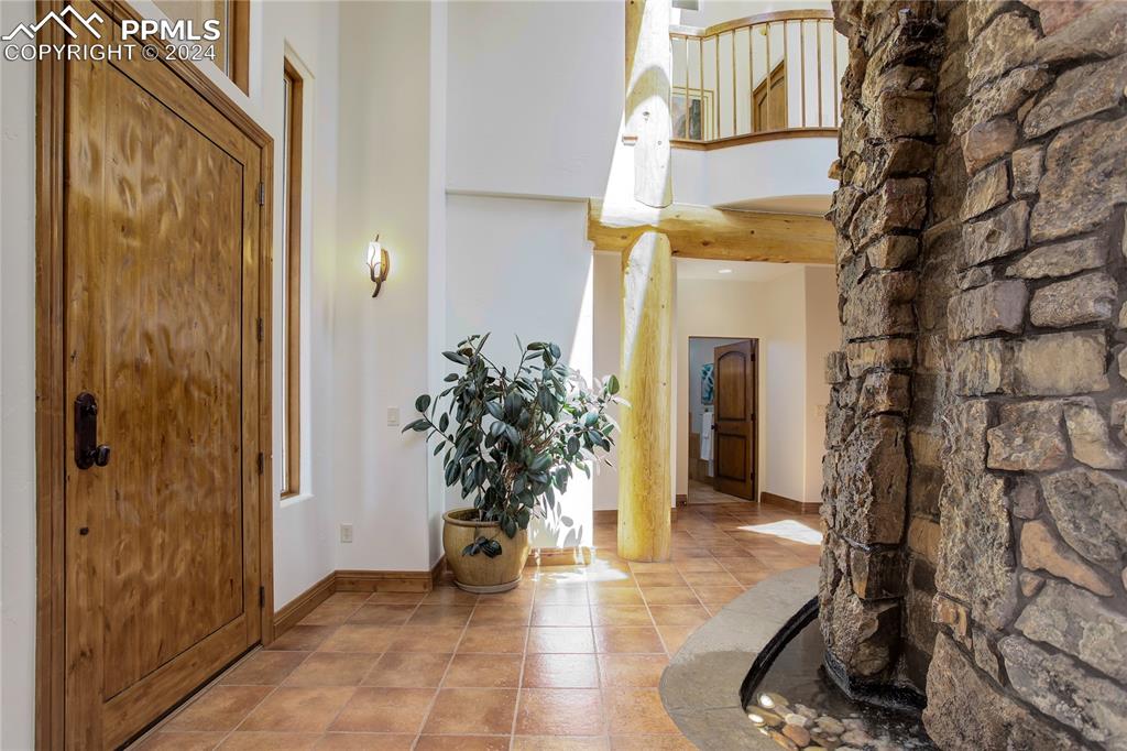 8585 Snowslide Trail Rye, CO 81069 - Photo 3 of 41 14 foot water feature in foyer