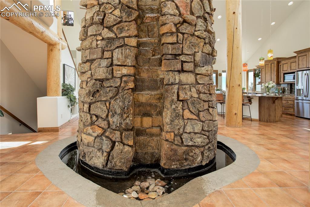 8585 Snowslide Trail Rye, CO 81069 - Photo 4 of 41 14 foot water feature in foyer
