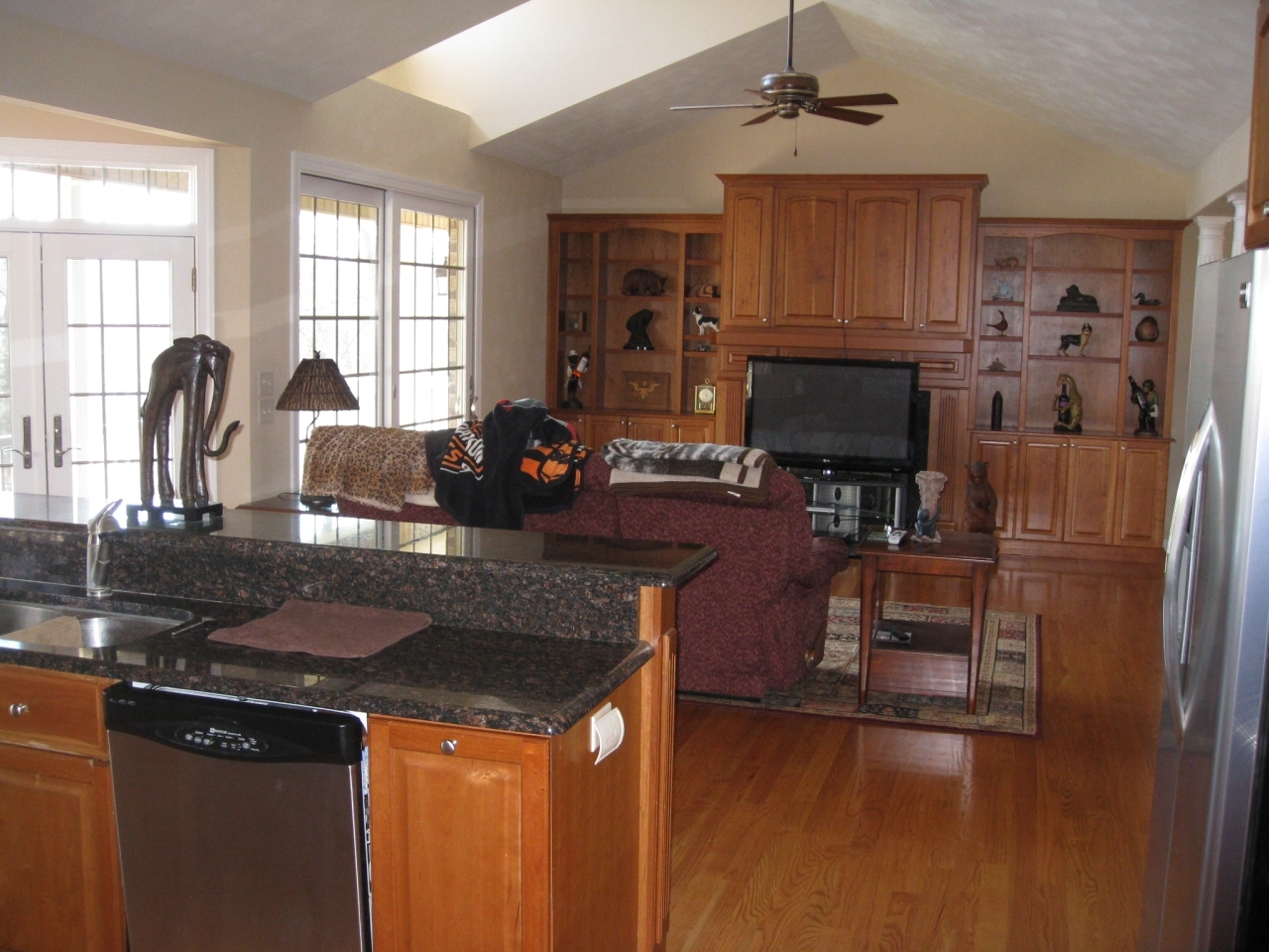1088 Loggers Road Goodview, VA 24095 - Photo 8 of 22 a kitchen with granite countertop a sink appliances and cabinets