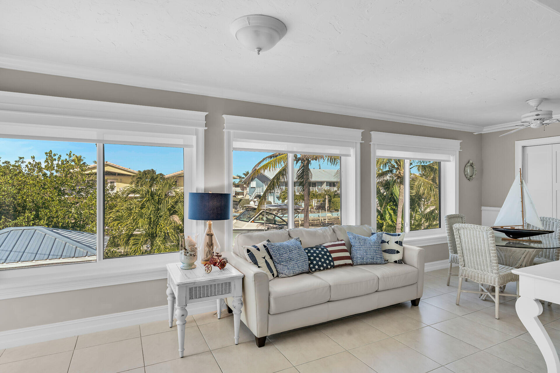 341 Sombrero Beach Road Marathon, FL 33050 - Photo 21 of 44 a living room with furniture and a large window