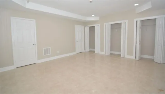 a view of an empty room