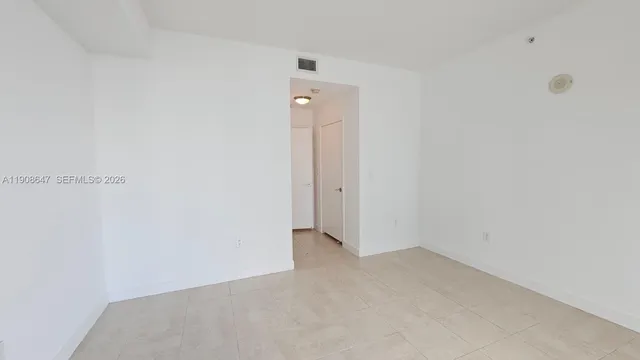 a view of an empty room