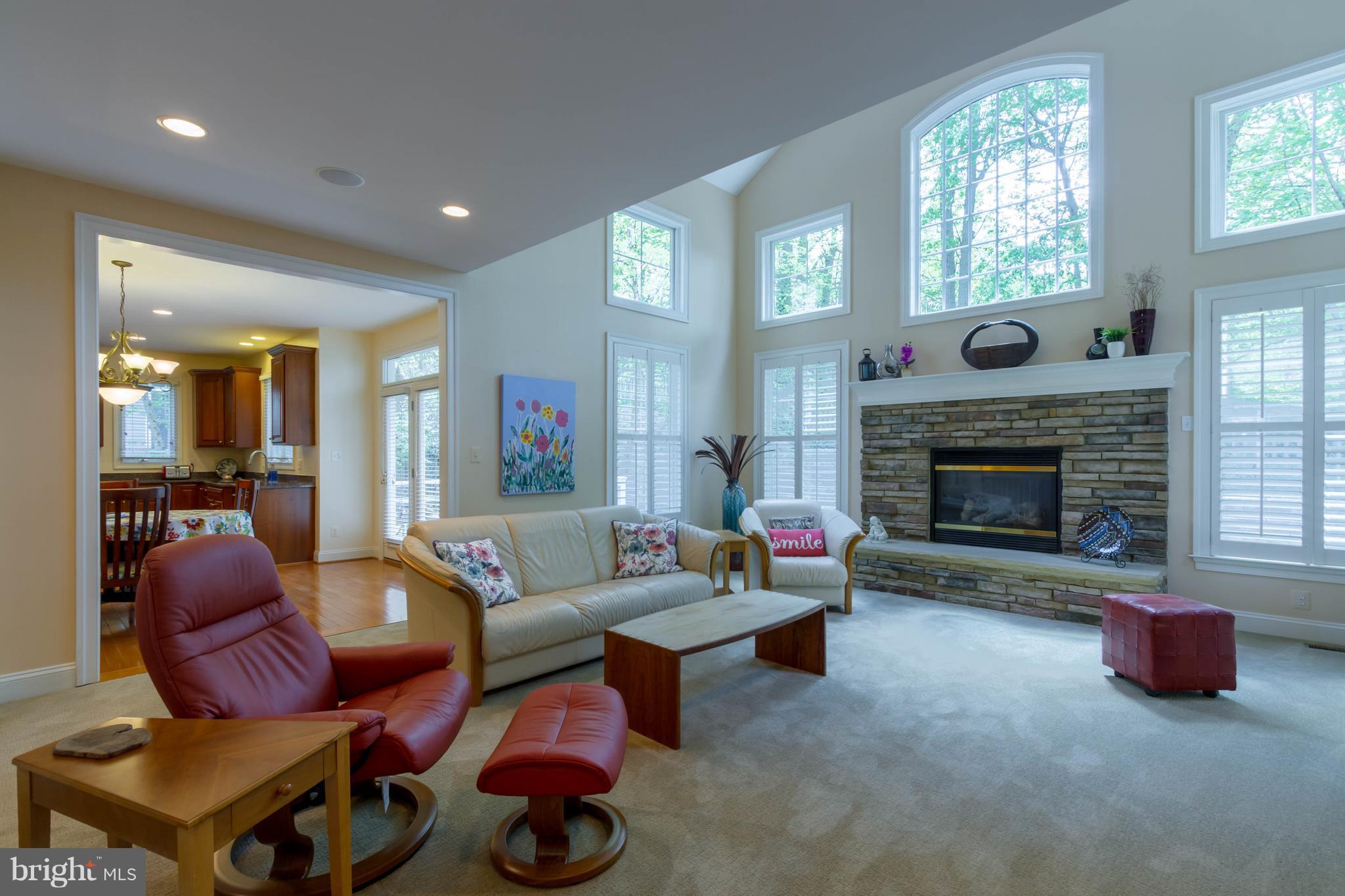 9155 Riesley Lane Vienna, VA 22182 - Photo 15 of 30 2 story Family Room w/gas stone Fire Place