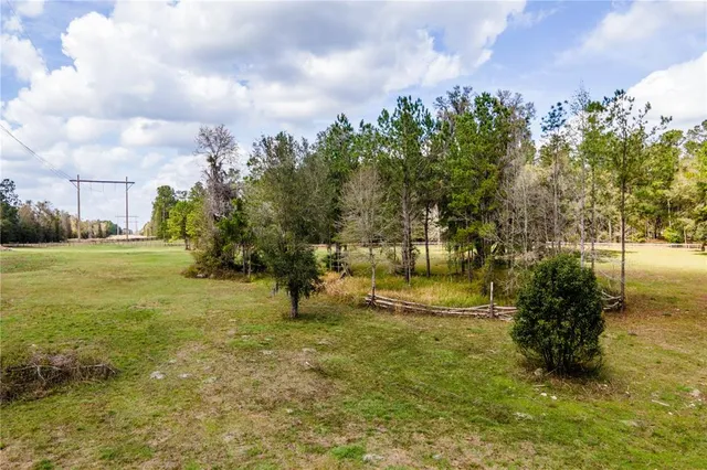 a view of yard with green space