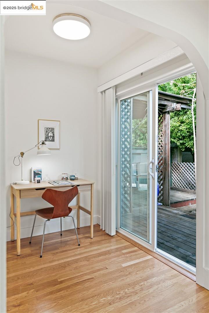 2201-2203 Spaulding Avenue Berkeley, CA 94703 - Photo 21 of 56 Office area featuring arched walkways and light wood-type flooring