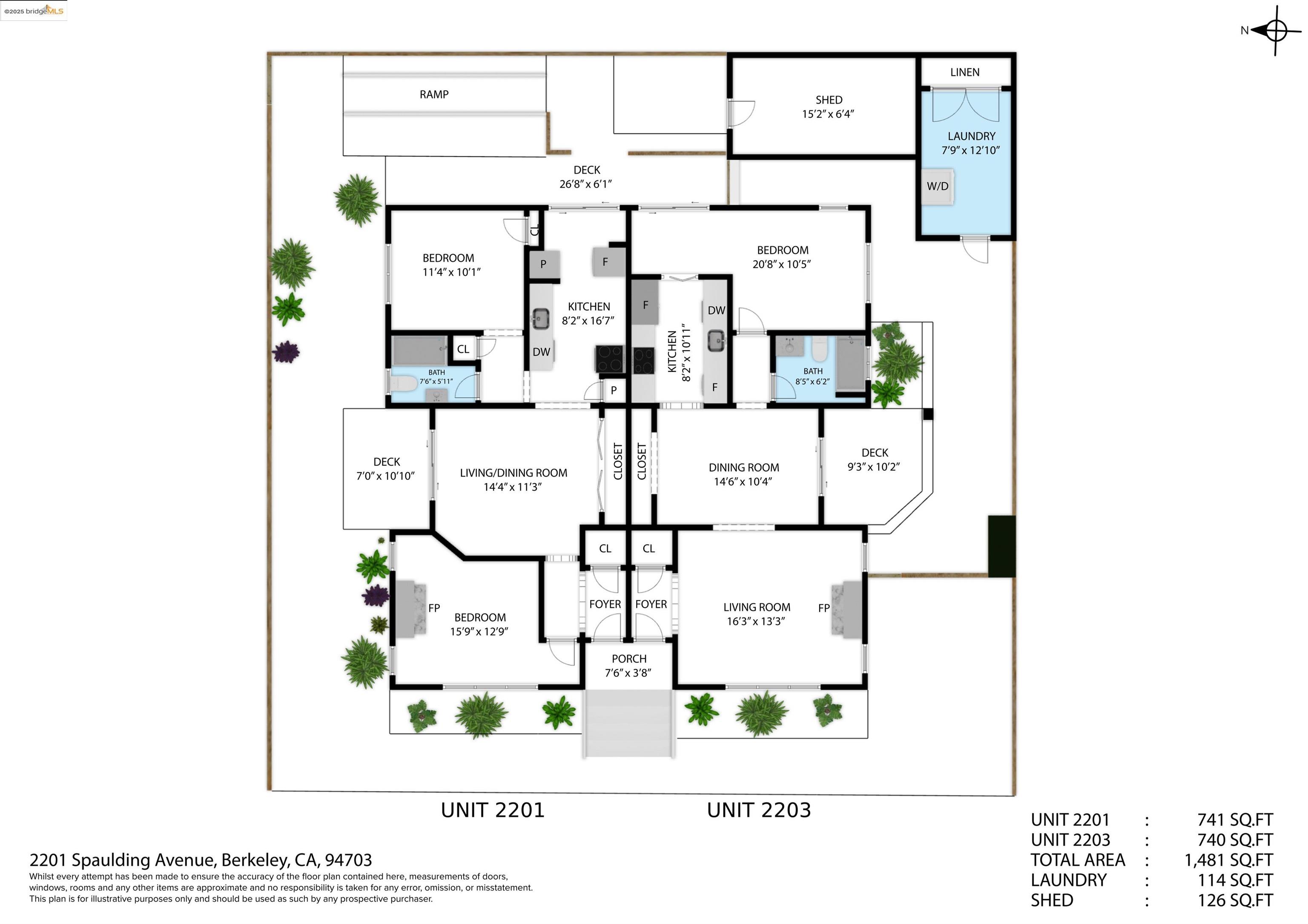 2201-2203 Spaulding Avenue Berkeley, CA 94703 - Photo 54 of 56 View of room layout