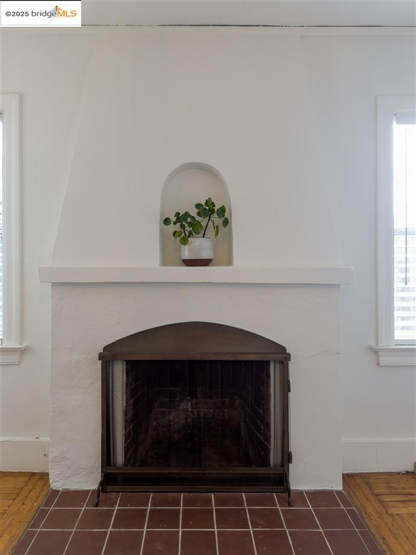 2201-2203 Spaulding Avenue Berkeley, CA 94703 - Photo 9 of 56 Detailed view of wood finished floors and a tile fireplace