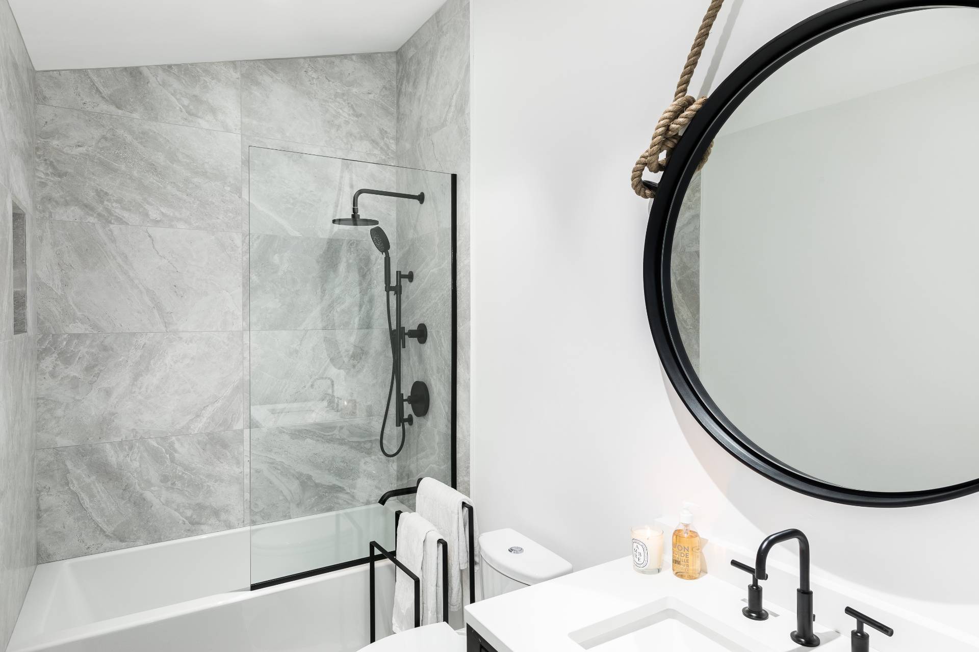4 Bull Path Close East Hampton, NY 11937 - Photo 20 of 38 a bathroom with a sink and a mirror