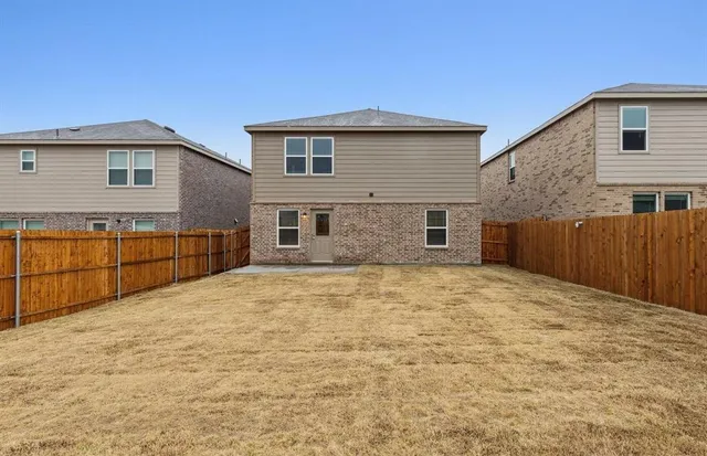 a backyard of a house