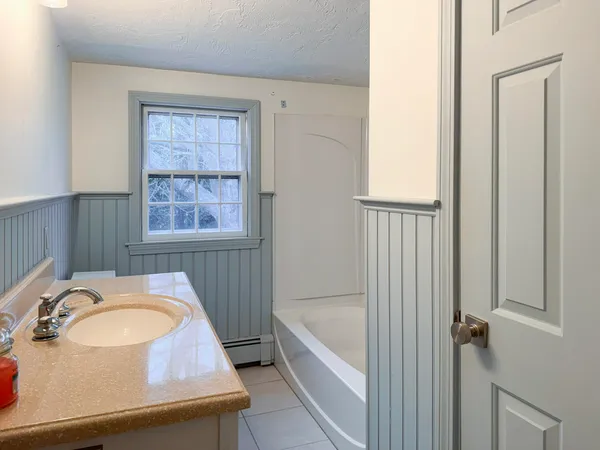 a bathroom with a sink and a bathtub