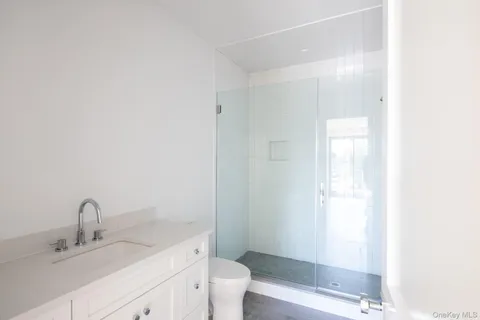a bathroom with a sink and toilet