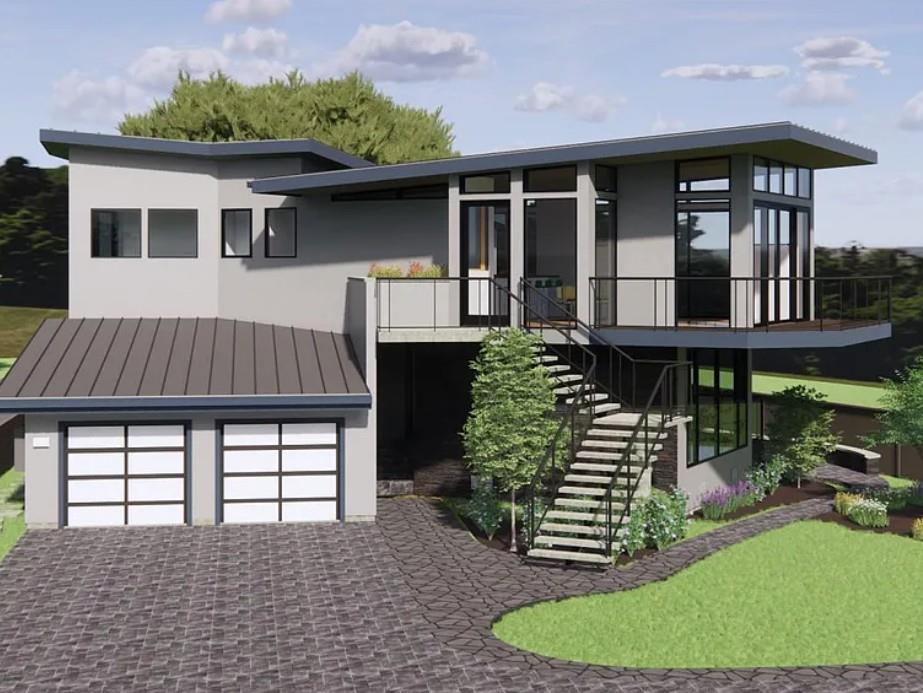 155 Reef Point Road Moss Beach, CA 94038 - Photo 5 of 9 a front view of a house with garden