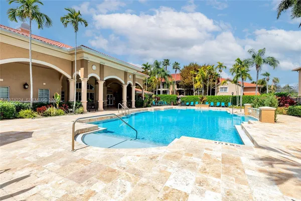 a view of building with outdoor space