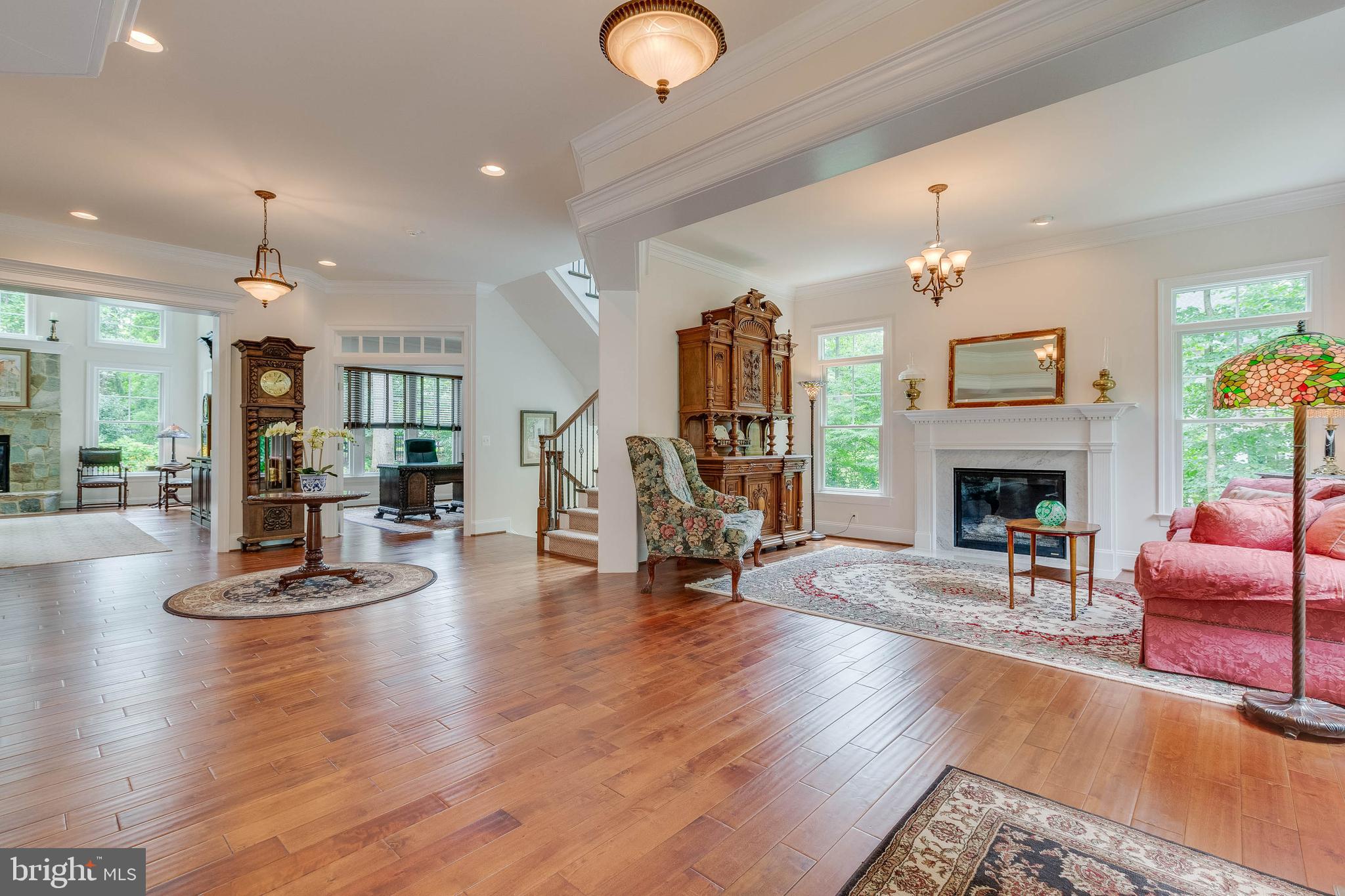 3003 Weber Place Oakton, VA 22124 - Photo 6 of 63 a living room with furniture and a fireplace