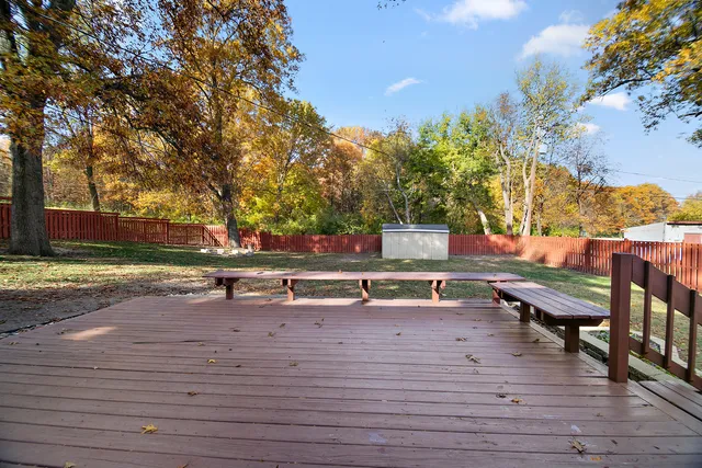 a view of outdoor space with seating