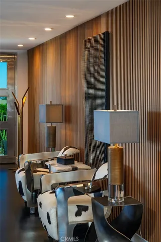 a bedroom with a bed and a walk in closet