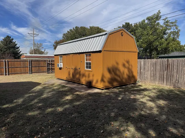 a backyard of a house