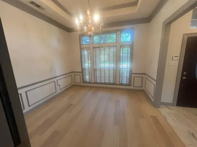 wooden floor in an empty room